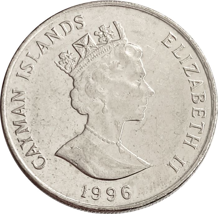 25 центов 1996 Каймановы острова XF