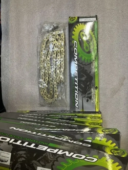 Цепь привода 428H-O 110L (сальниковая O-Ring) золотая