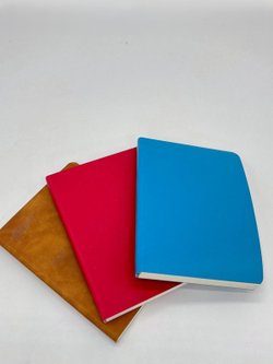 Набор 3 блокнота 88л (138*102мм) лин. бирюз.,коричневый, красный (5447-6)