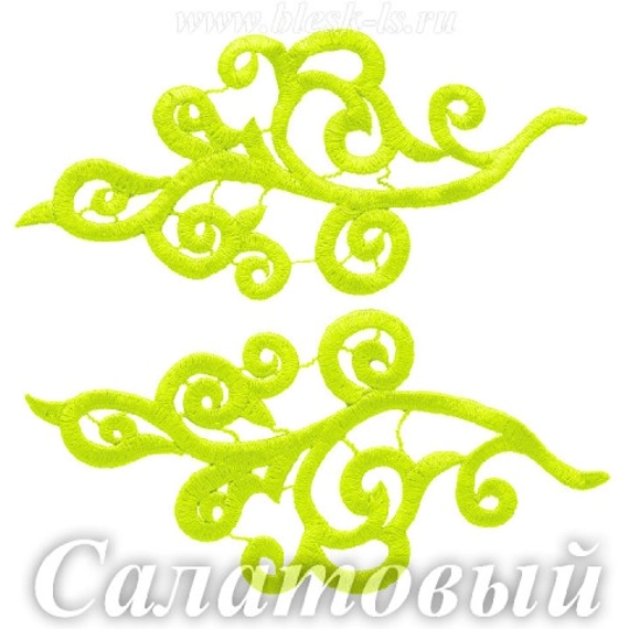 Лейсы кружевные, Салатовый (модель S)