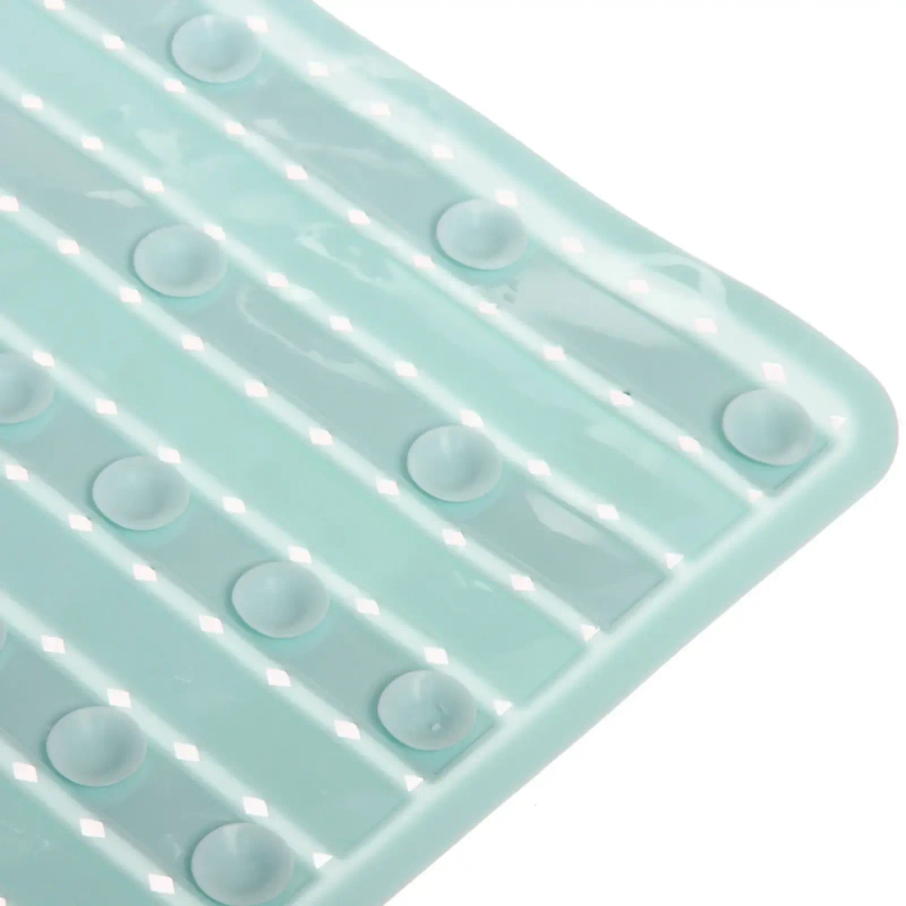 Коврик в ванну Селфи 68х38 ПВХ Лофт зеленый