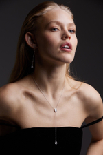 Колье-галстук Drop 2 Silver