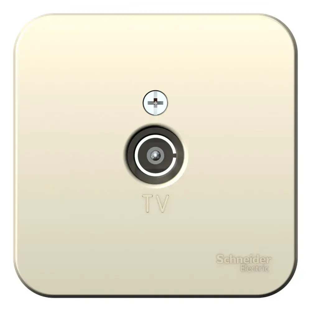 BLANCA О/У КОННЕКТОР ТВ, ИЗОЛ.ПЛ., МОЛОЧНЫЙ