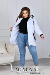 Куртка 21-127-белый Minova