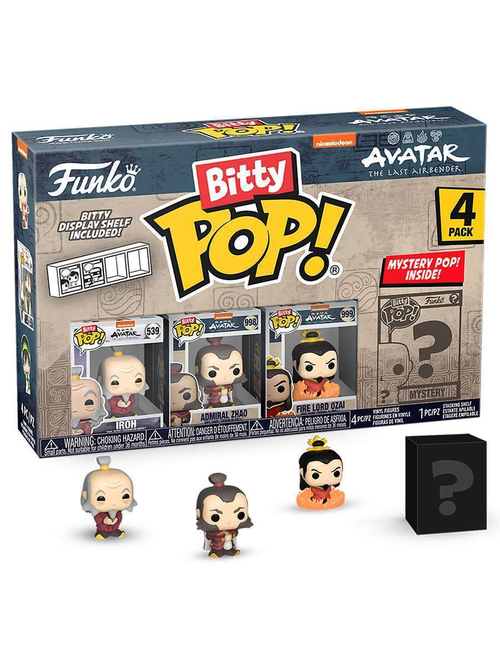 Фигурка Funko Bitty POP! Avatar The Last Airbender Iroh+Admiral+Firelord+Mystery (1 of 4) PK 73058