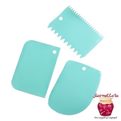 Набор кондитерских скребков, 3 штуки