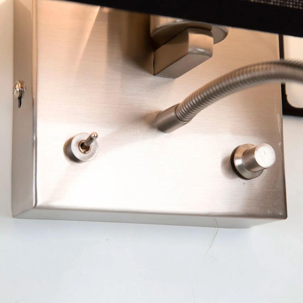 Citiluх Декарт CL704301 Бра с чёрным абажуром и диммером