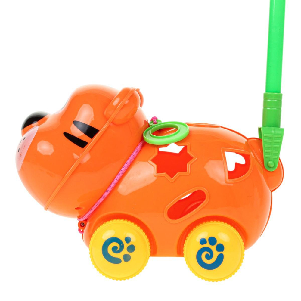 Каталка-сортер на палке 21см, сетка 0830-1