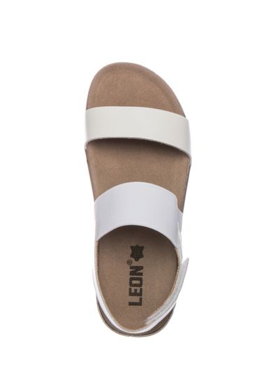 1253 | Женские сандалии-сабо (белый)