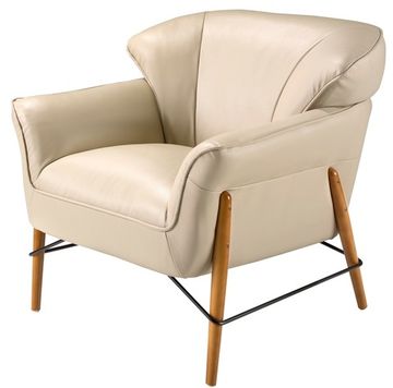 Кресло 5129/KFA031-T541011 из песочной кожи Испания 