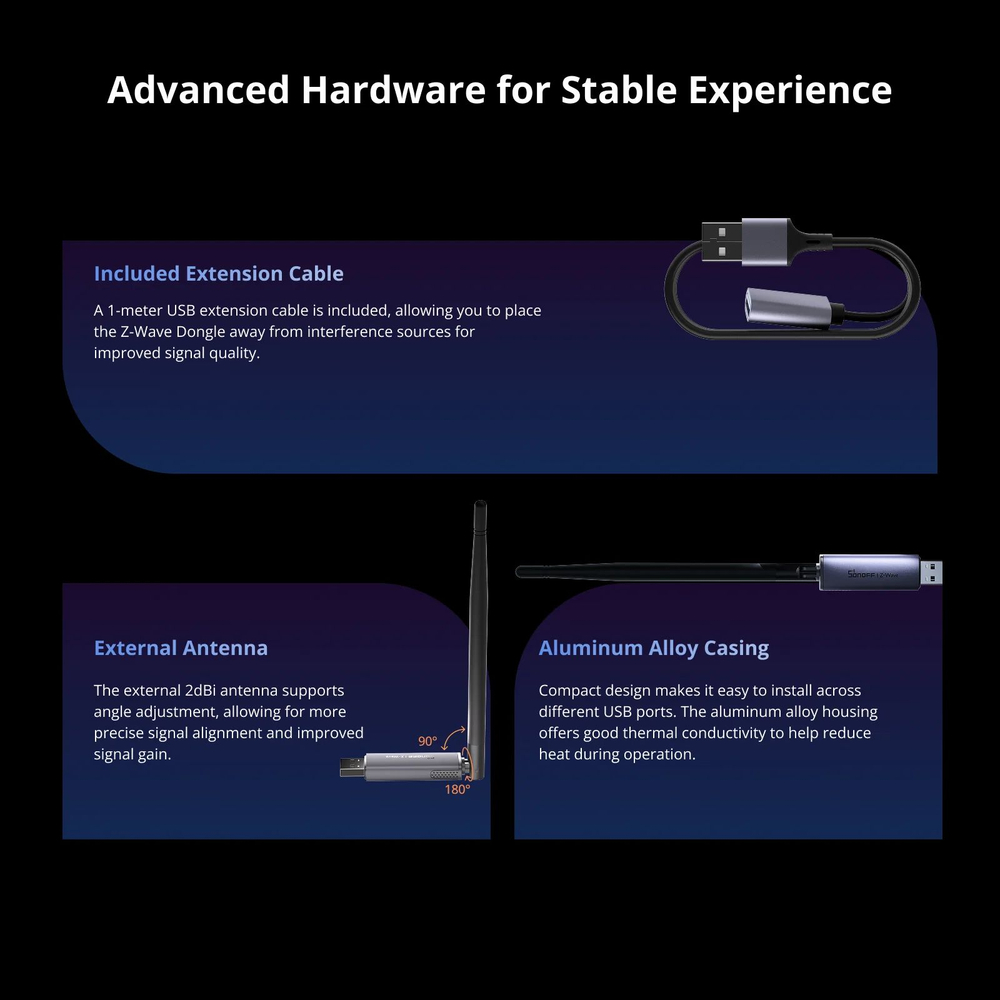Z-Wave 800 Series USB Стик SONOFF Dongle-PZG23