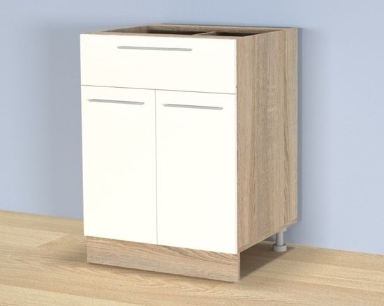 дуб сонома / белый