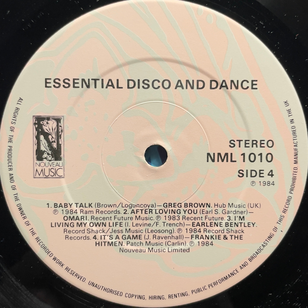 Сборник Essential Disco And Dance Volume B (Англия 1984г.)