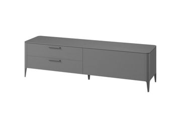 Тумба Type oak под ТВ 2 ящика откидная дверь (cерый)