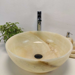 Раковина из оникса Bowl Yellow TinLip BO-60982 45*45*17