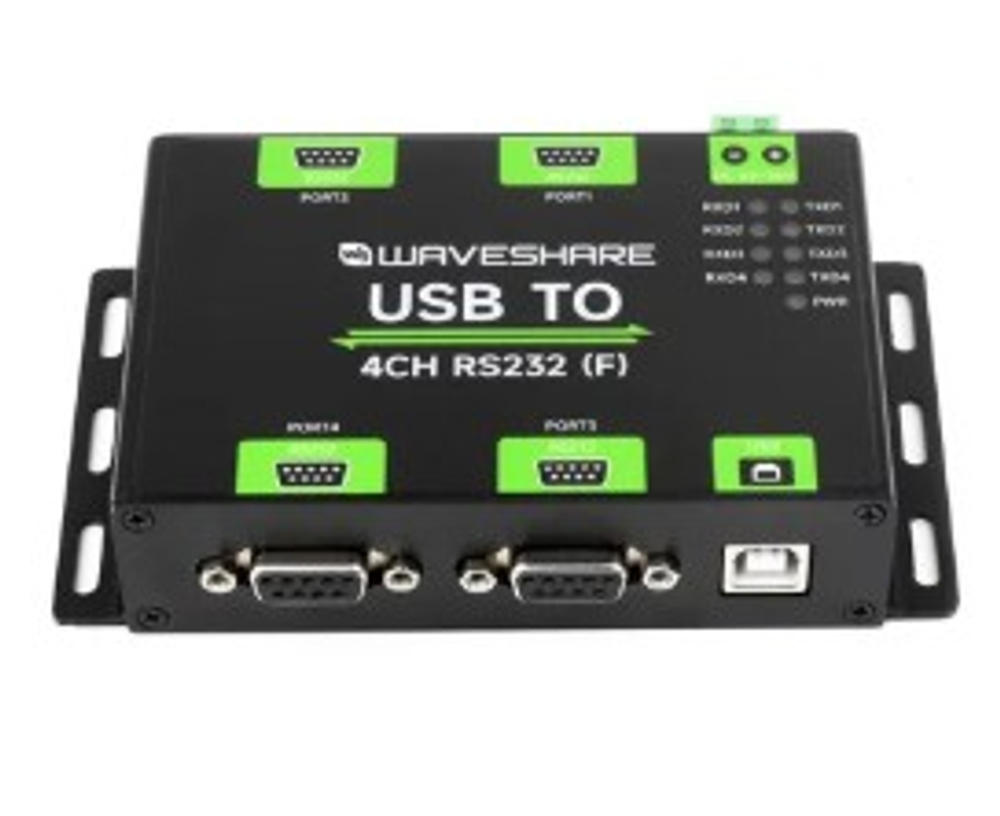 USB TO 4CH RS232, Преобразователь USB в 4-CH RS232, чип FT4232HL, DB9 Female