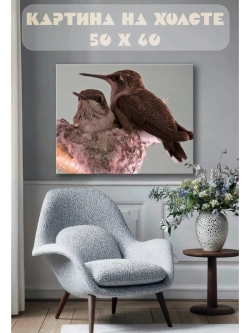 Картина на стену 40 X 50 Птицы