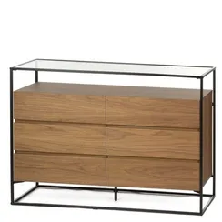 Комод Sherwood 124х92 см, шпон ореха