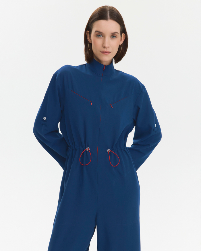 Комбинезон медицинский женский, индиго