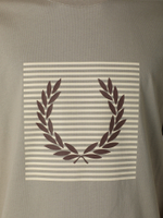 Мужская Футболка Striped Laurel Wreath