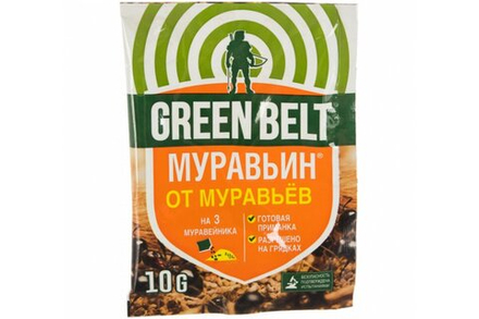 МУРАВЬИН Green Belt от садовых муравьев 10гр  Техноэкспорт