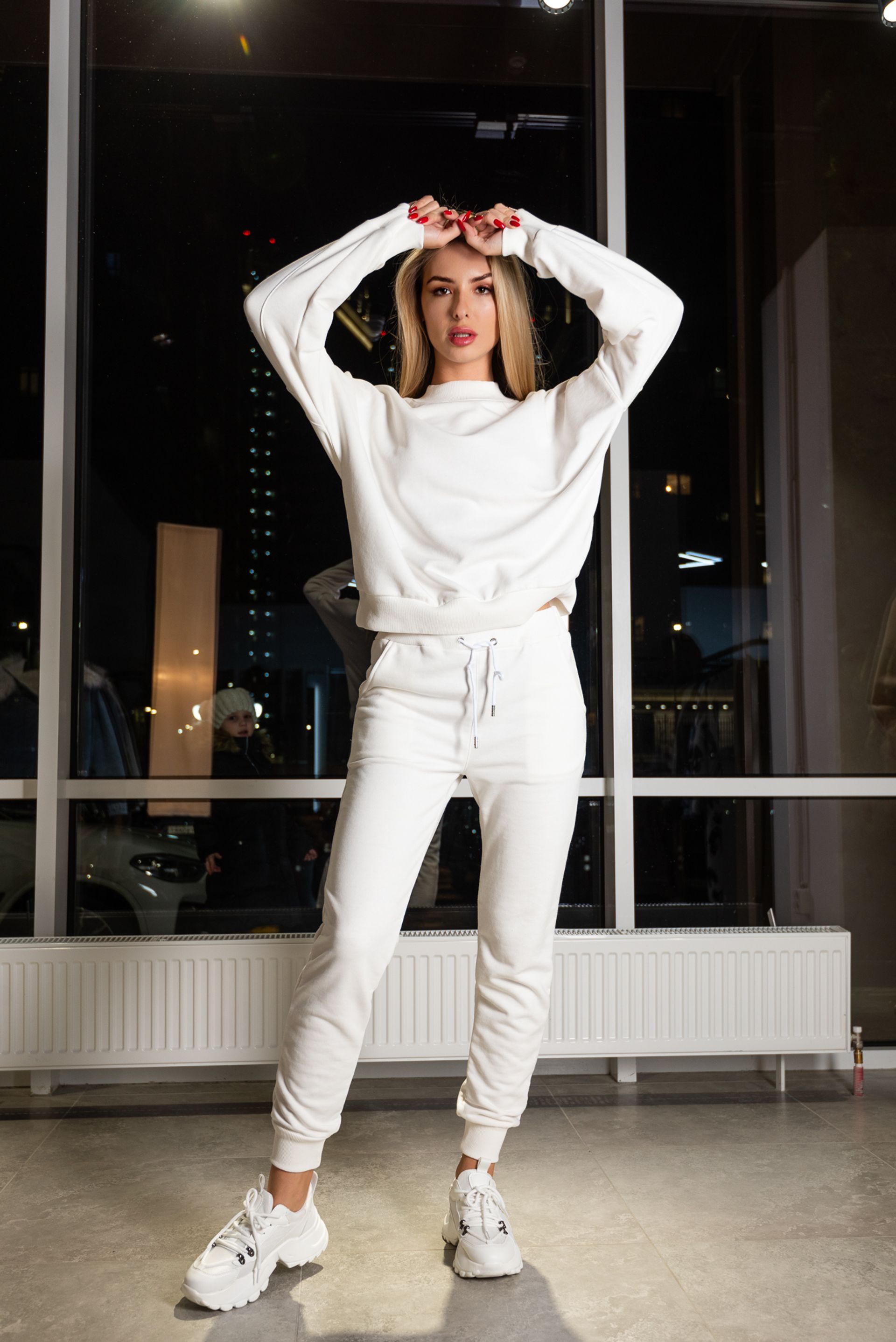 Белый спортивный костюм женский Nadya купить недорого - интернет-магазин NADYA