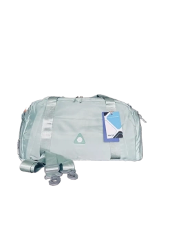 Сумка дорожная зелёная из плотного текстиля вместительная QOZA