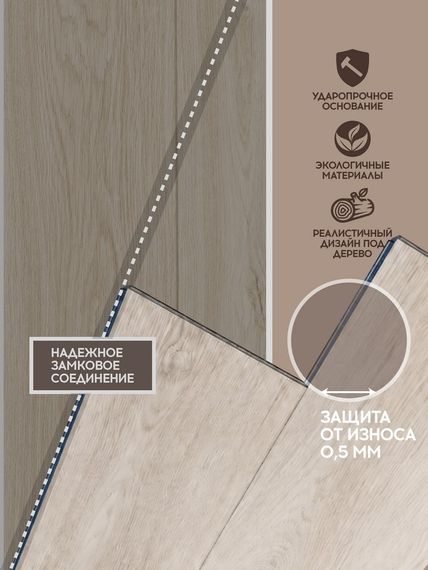 SPC ламинат I-Floors Chamfer 4v - Дуб Лосиный