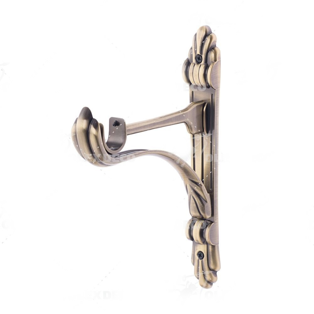 Кронштейн Барокко консольный однорядный d25 мм, цвет антик