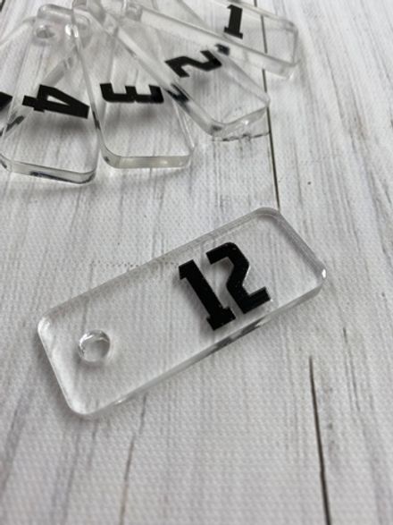 Номерки для ключей 20х50