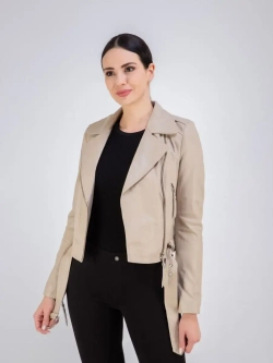 Косуха кожаная куртка демисезонная