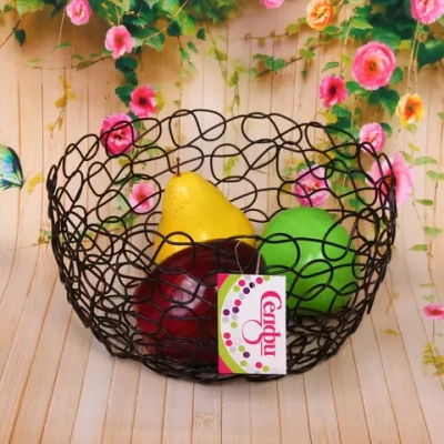 Фруктовница «Brownie» 22*10см паутинка черная