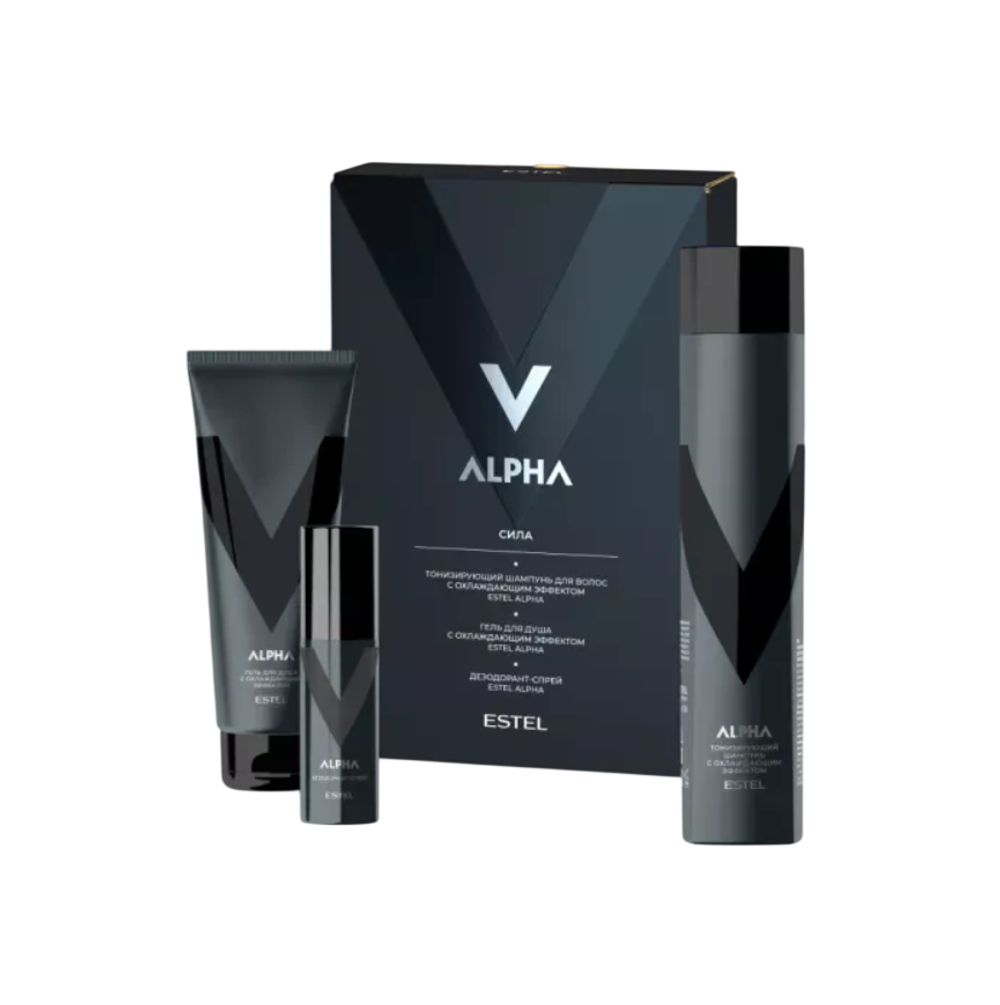 ESTEL Набор ALPHA "Сила" (шампунь 300 мл + гель д/душа 250 мл + дезодорант 100 мл)