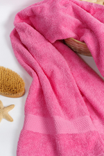Полотенце махровое, г/к, 70х140, арт. 70-140 BS, 460 гр/м2, цвет: 105-ярко-розовый,