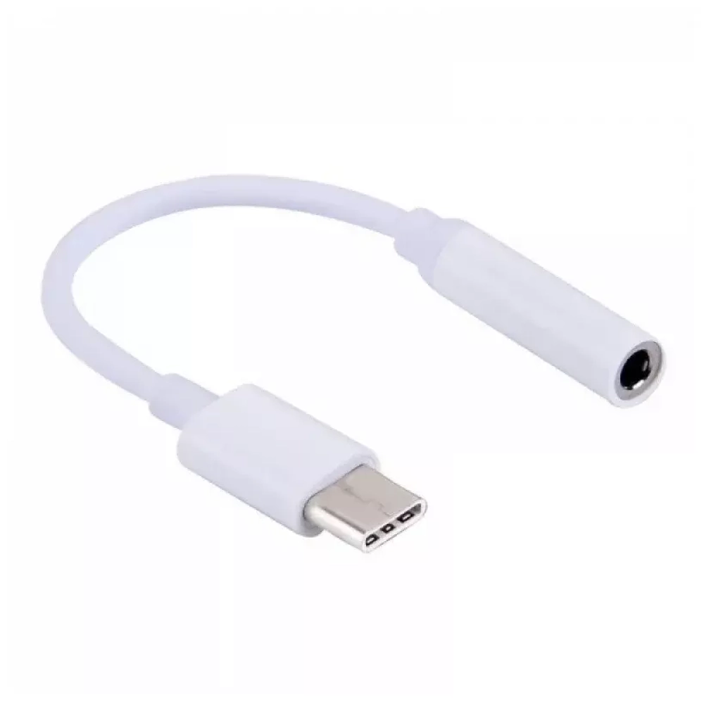 Аудио переходник Type-C - Jack3,5 white