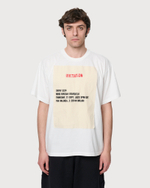 MM6 MAISON MARGIELA ФУТБОЛКА МУЖСКАЯ БЕЛАЯ С АППЛИКАЦИЕЙ