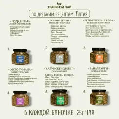 Подарочный набор из 6ти видов чая