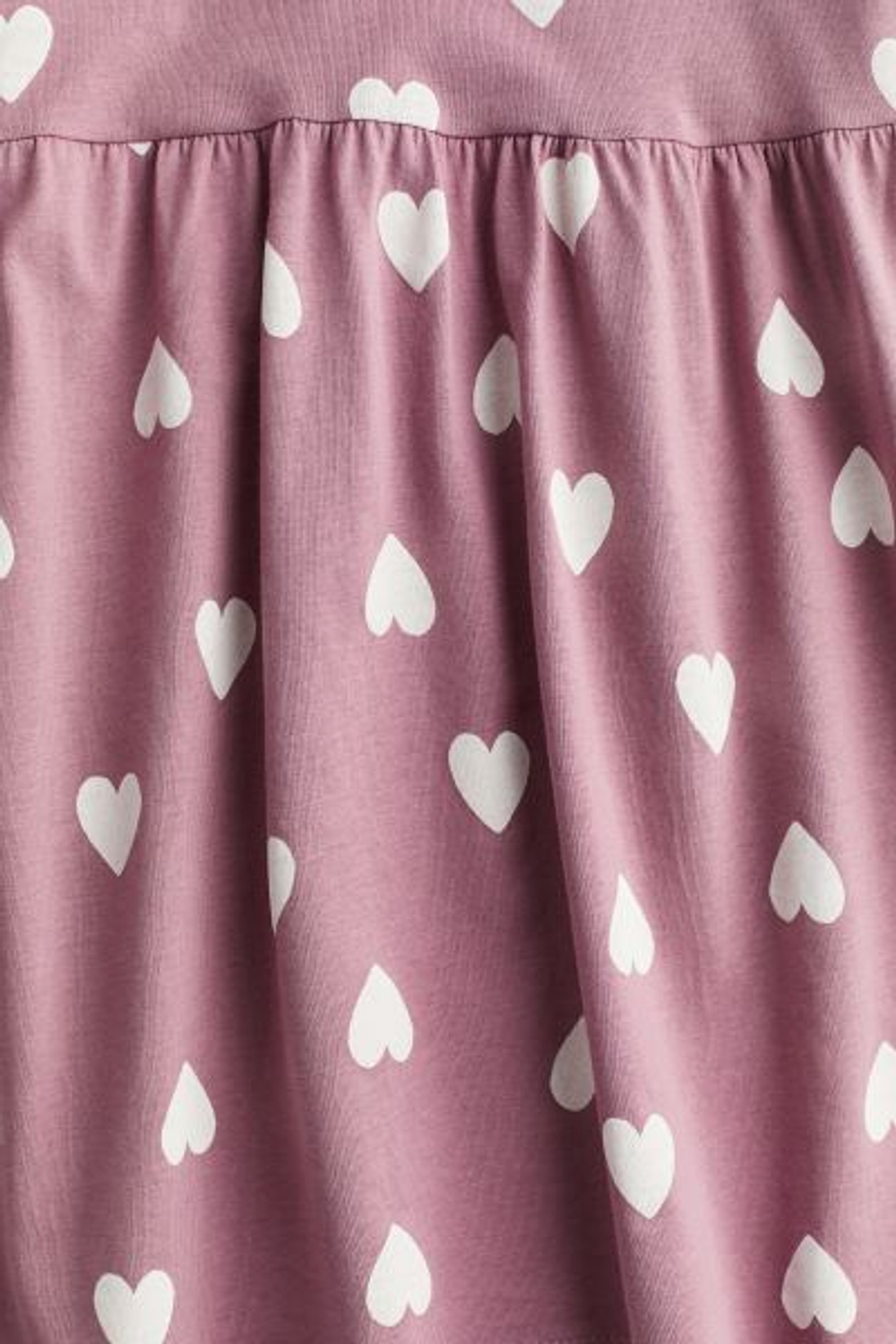 H&M Хлопковое платье с принтом, фиолетовый