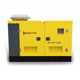 Дизельный генератор Vektor AD-50Y-T400 в шумозащитном кожухе с АВР