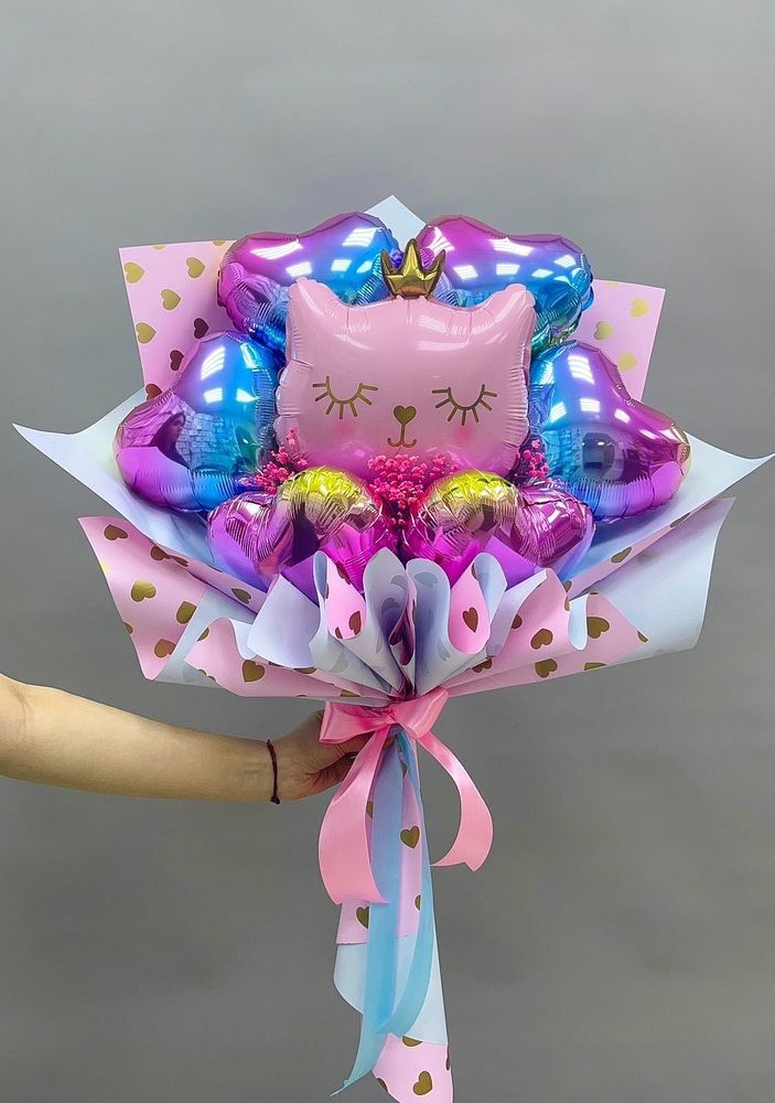 Букет Розовая кошка