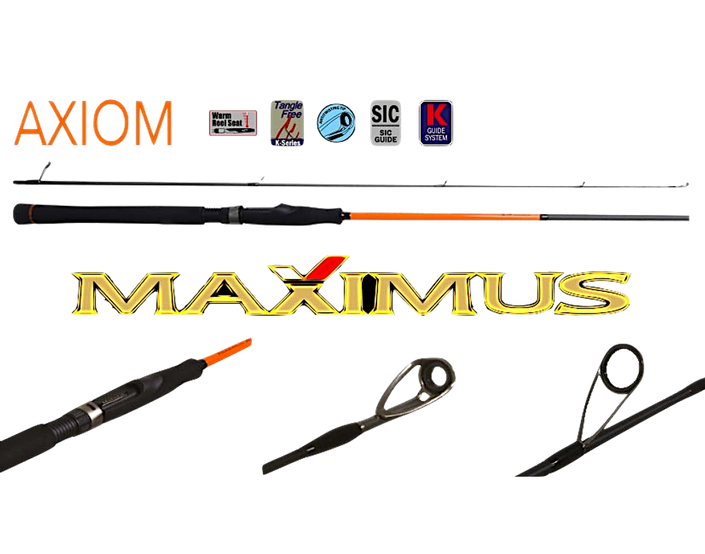 Спиннинг Maximus Axiom 2секц. MSAX-27M  2.7м 7-35г Fast Action IMF 171г Тр.длина 1.42м