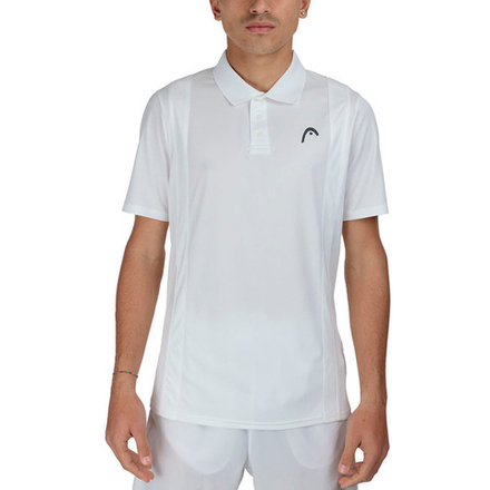 Поло мужское HEAD Club 25 Tech Polo Shirt M 811715-WH-S, р.S, полиэстер, белый