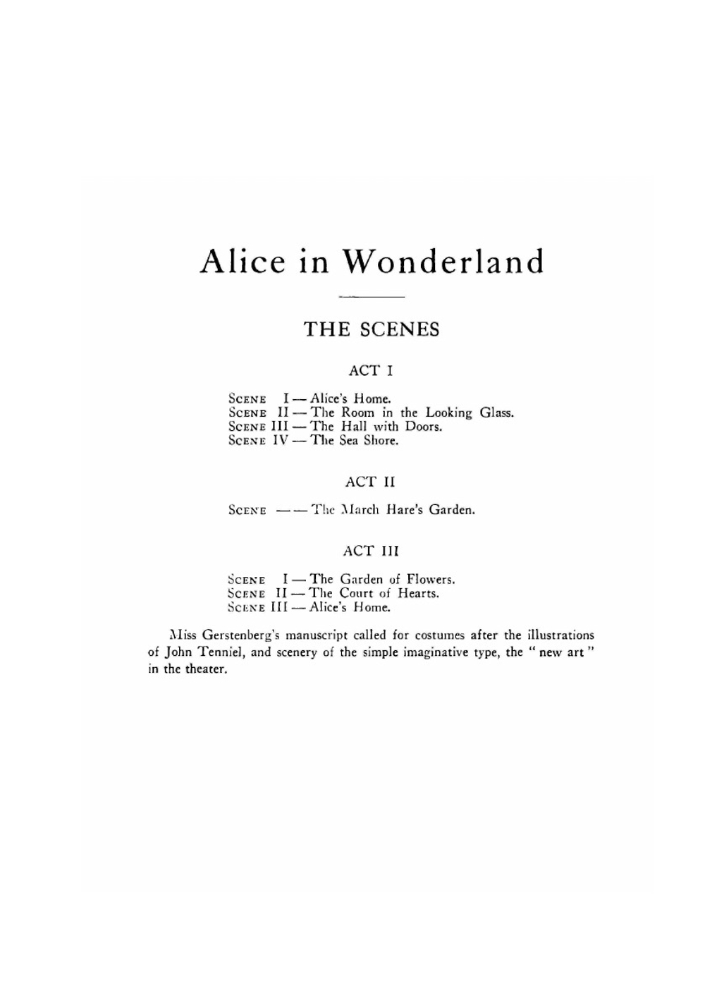 Alice in Wonderland. A dramatization of Lewis Carroll's "Alice's adventures in Wonderland" and "Through the looking glass" | Alice Gerstenberg