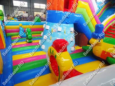 Коммерческий надувной батут "На морском дне" 15*8*8 м