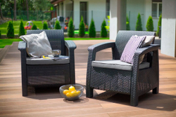 Комплект мебели Corfu Russia duo (2 кресла), графит