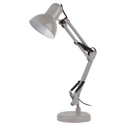 Настольный светильник ЭРА N-214-E27-40W-GY серый | Настольные светильники под лампу