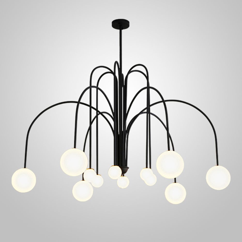 Люстра На Штанге Day L12 D130 Black By Imperiumloft