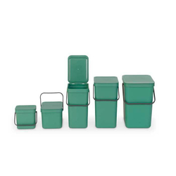 Ведро для мусора Sort&Go 16л Brabantia Темно-зеленое