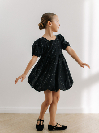 Платье со стразами, Черный