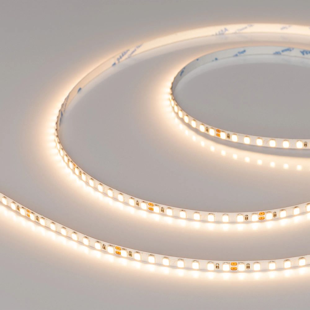 Светодиодная лента RT-A160-5mm 24V Warm2700 (15 W/m, IP20, 2835, 5m) (Arlight, Открытый) 037814